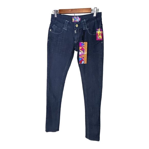 NWT AKA/MKS Dark Wash Skinny Leg Jeans - Size 27 - Picture 4 of 12